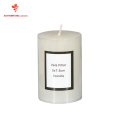 Cheap Wax Pilar Candle Packed in Printed Tin